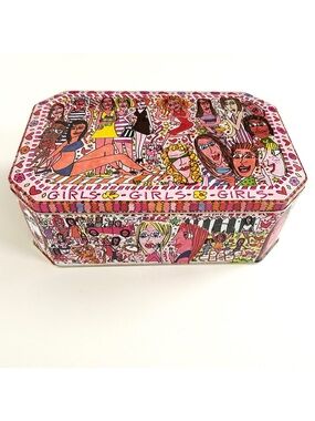 James Rizzi - Tin Metal Box - Girls Girls Girls - Signed